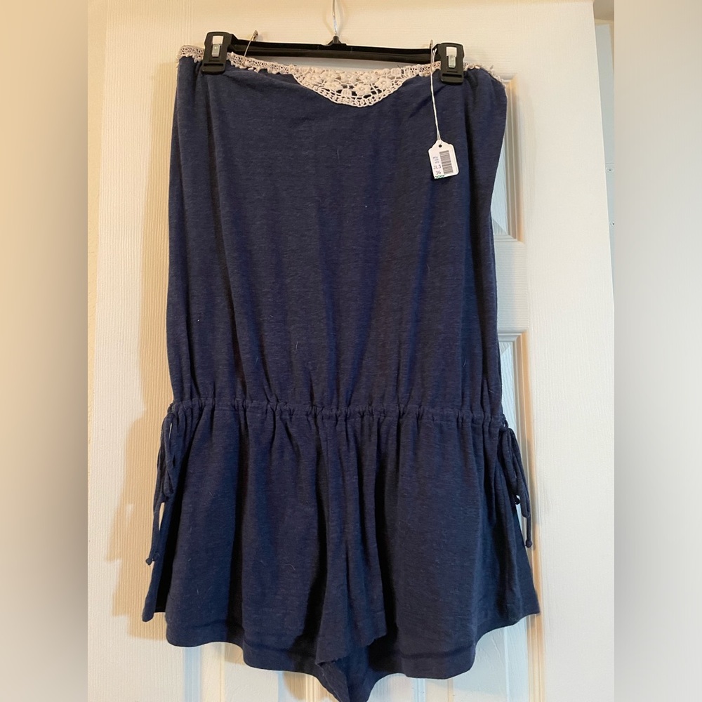 Lucky Brand Navy Romper, size L